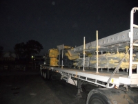 Night delivery of steel & timber