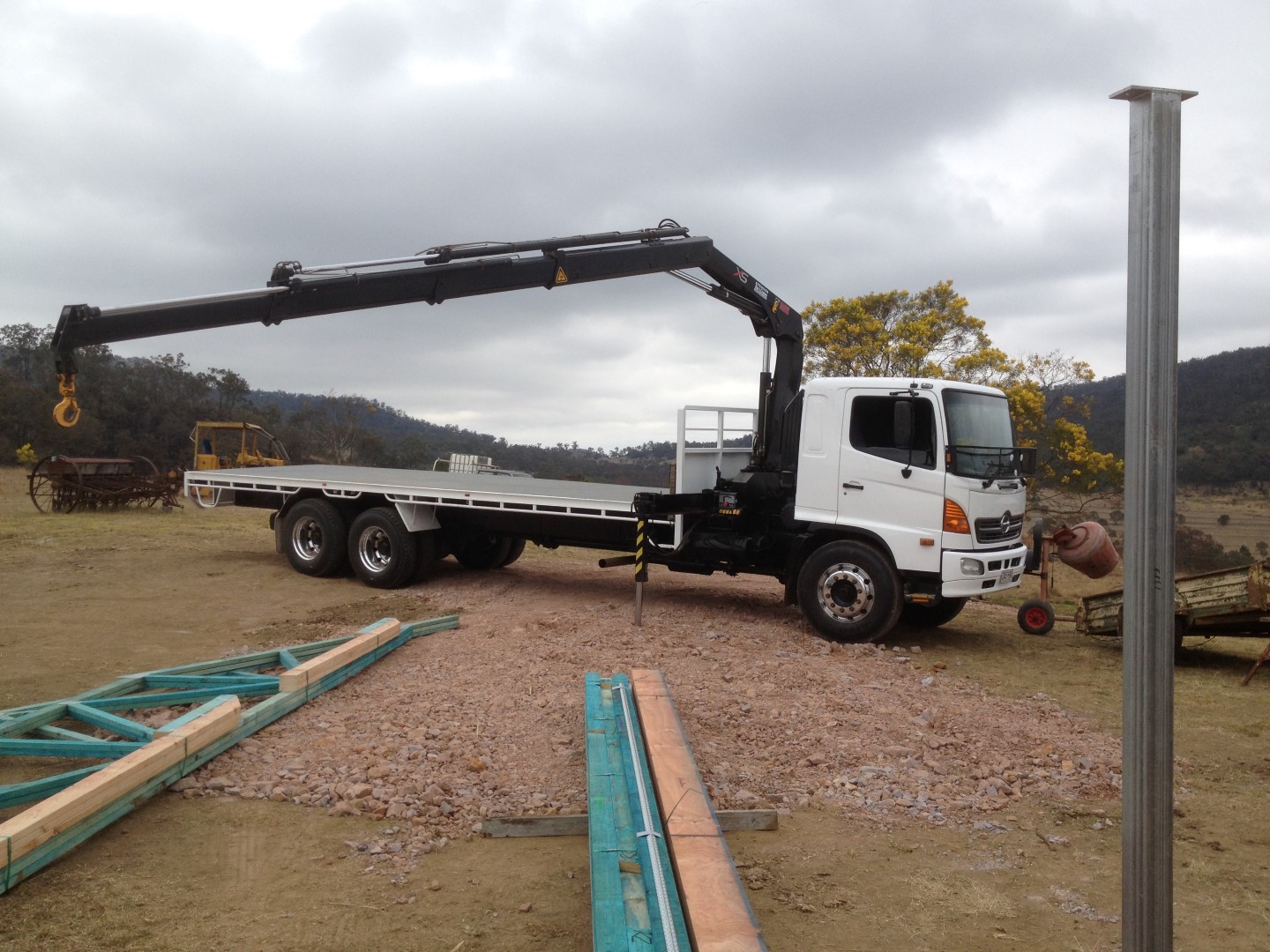 Roof trusses delivery