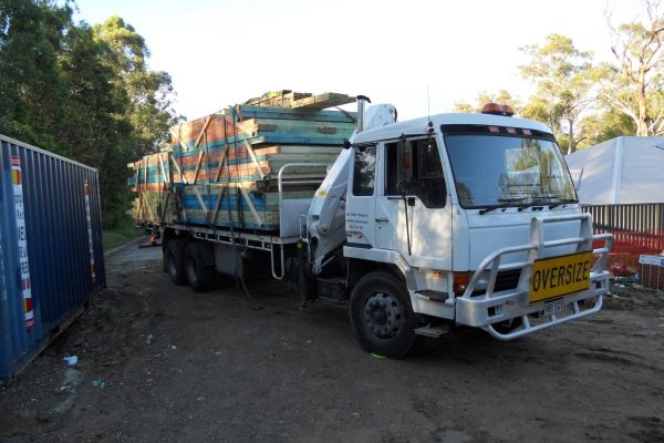 Flatbed delivery of timber